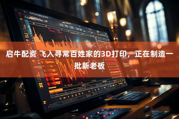 启牛配资 飞入寻常百姓家的3D打印，正在制造一批新老板